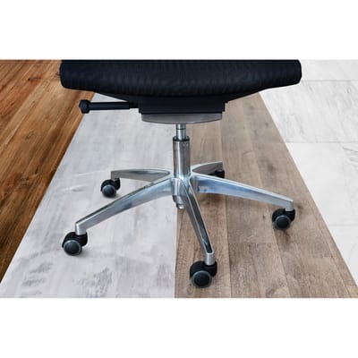 hjh office - Bureaustoelwielen - Voor harde vloeren - 11mm / 50mm - Set van 5 - Zwart
