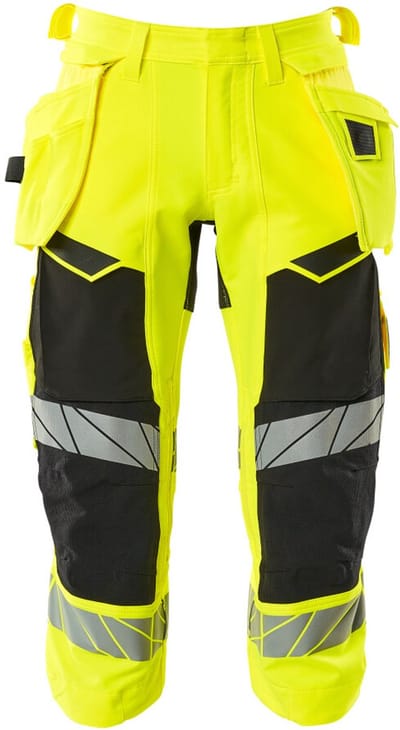 Mascot Accelerate Safe Driekwart broek met spijkerzakken 19049-711 - Hi-Vis geel/zwart - C44