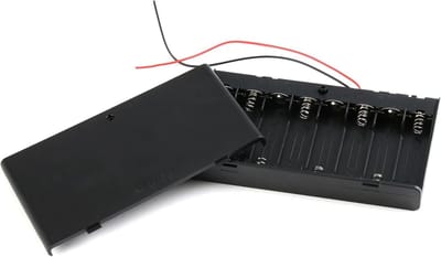 12 V Batterijhouder - Oplaadbare Batterijhouder - Robuuste Kunststof Behuizing - Voor Binnen en Buiten Gebruik
