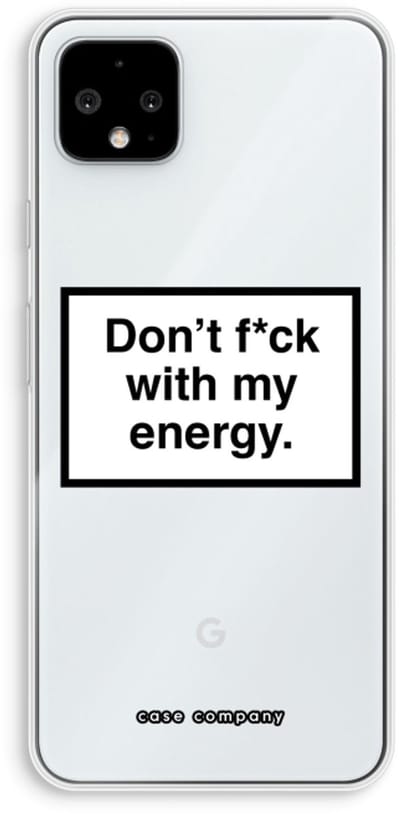 Case Company® - Hoesje geschikt voor Google Pixel 4 XL hoesje - My energy - Soft Cover Telefoonhoesje - Bescherming aan alle Kanten en Schermrand