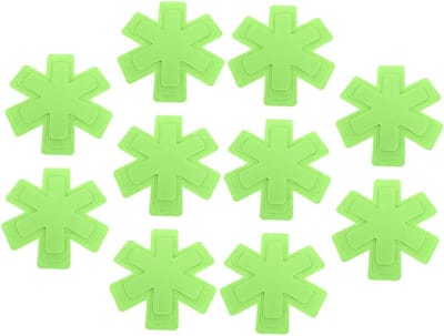 Pannenbeschermers - Kookgerei Beschermers - Keuken Organisatie - Stapelbaar Ontwerp - 10 Stuks - Groen