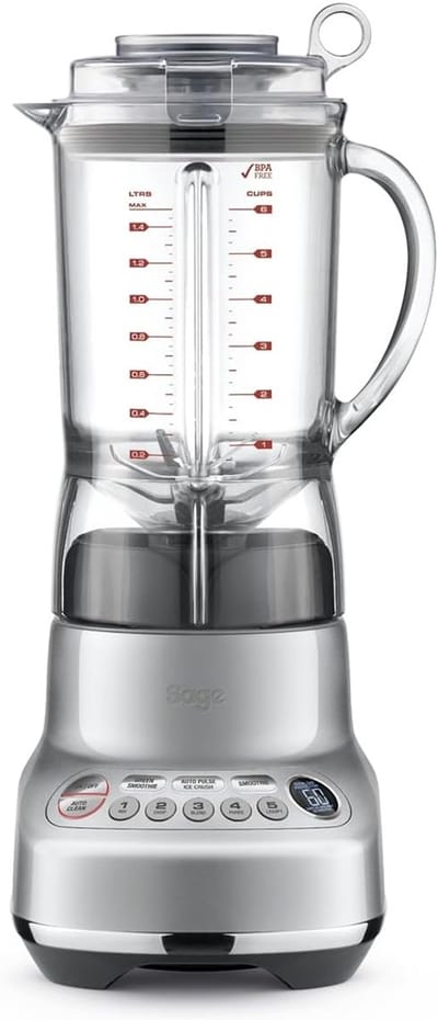 Krachtige Keukenmixer - Kan Blender - Smoothies Maken - Negegen Functieknoppen - 15 Liter Inhoud - Zilver