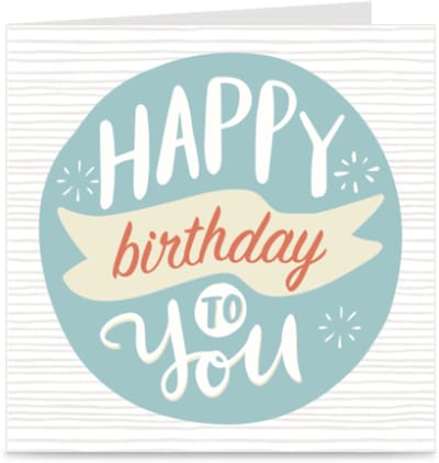 HAPPY BIRTHDAY TO YOU | verjaardagskaart / wenskaart / kaart met envelop | jarig / verjaardag