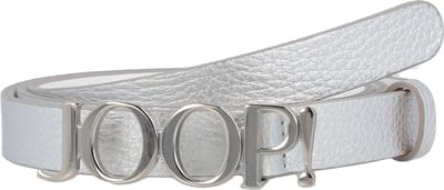 JOOP! Leren Riem 2,0 CM Women's Cow Leather Belt W85 Silver Zilverkleurig