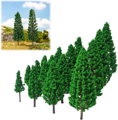 Miniatuur Bomen voor Modelbouw, Kunstmatige Bomen voor Diorama's en Landschappen, 3.5-16cm, Perfect voor Trein en Rail Projecten