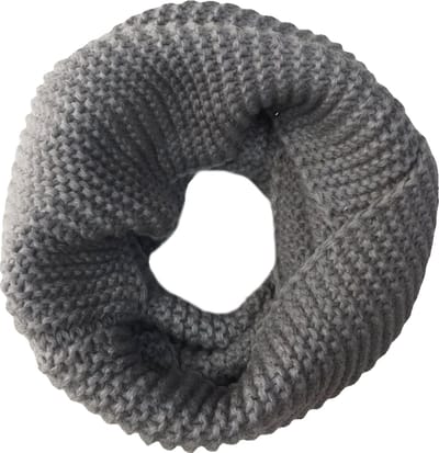 Colsjaal - Grijs | 28 x 52 cm | Gebreid Kabelpatroon | Acryl / Polyester | Fashion Favorite
