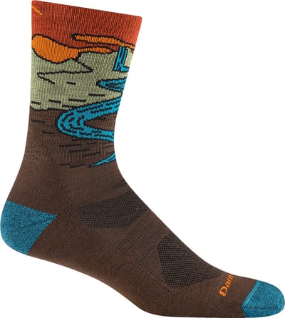 Chasing Waterfalls Micro Crew Lightweight with Cushion - Hikingsokken en wandelsokken van merinowol