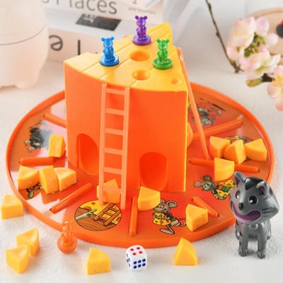 Kat en Muis - Taart Kaas Bordspel Interactief Speelgoed voor Ouders en Kinderen Jongens en Meisjes Entertainment Feestspel Speelgoed voor Ki orange