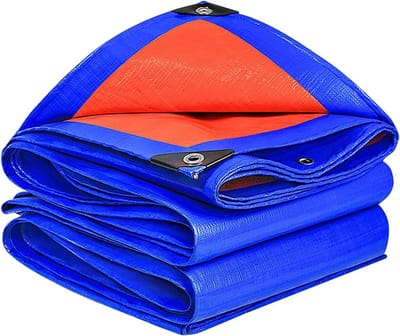 Dekzeil Voor Buiten - Afdekzeil Waterdicht - Bescherming Tuin - Scheurvast PE Materiaal - 150 x 220 cm - Blauw