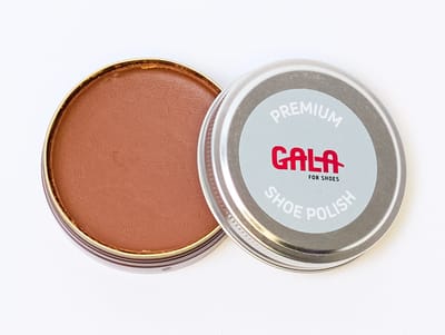 GALA Premium Shoe Polish 50 ml (schoenpoets voor glad leer) - Middenbruin Cognac