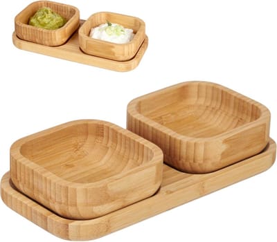 Hapjesset Bamboe - amuse bakjes - Amuse - 1 set van 3 - bamboe - Amuseschaaltje - schaaltjes - bakjes - Kinvara