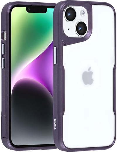 TUNIQ telefoonhoesje voor Apple iPhone 14 - Siliconen backcover - Paars