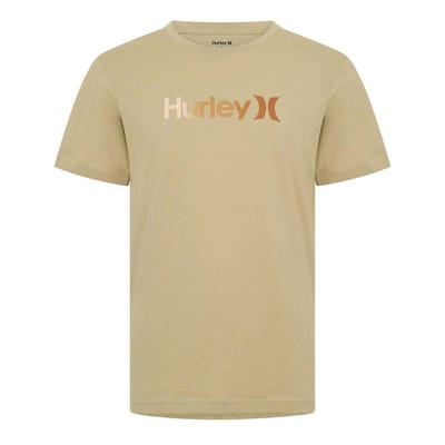 Hurley Heren Groot Logo T-Shirt (Bruin)