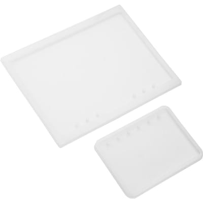 2 pièces/ensemble Moule en silicone en forme de cahier A5 A7 pour couverture de bloc-notes en cristal résine époxy DIY