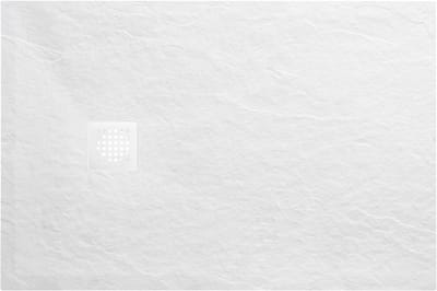 Wiesbaden Stonea Douchebak Antislip 80 x 120 cm - Composiet Mat Wit