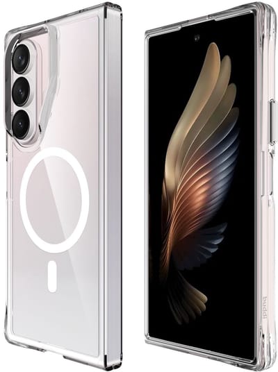 Buddi Core - Hoesje Geschikt voor Samsung Galaxy Z Fold 7 - Compatibel met MagSafe - Back Cover met Magneet - Doorzichtige Telefoonhoes - Beschermhoes - Transparant