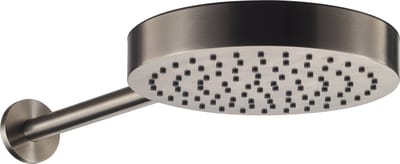 Ben Engraved hoofddouche met douche-arm Ø25cm gunmetal