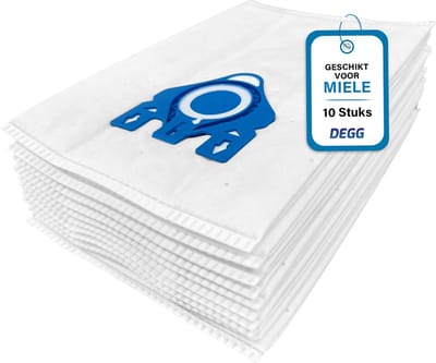 DEGG® - Stofzuigerzakken GN - Geschikt voor Miele GN - Premium Quality - Geschikt voor Miele Complete C2 & C3 , Classic C1 - Kwaliteit gelijk aan Origineel - 10 STUK(S)