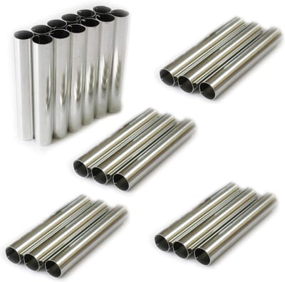 Traditionele Schuimrollen Bakvorm Set voor Roomrollen en Schillerlokken - 8 cm x 1,3 cm