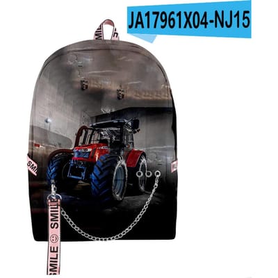 Klassiek Cool Spel Tractor Patroon Student Schooltassen Unisex 3D Print Oxford Waterdichte Notitieboek multifunctionele Reizen Rugzakken