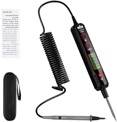 Digitale Penmultimeter - Spanningstester Meter - Elektrisch Onderhoud - Automatisch Bereik NCV - Compact Penontwerp - Zwart
