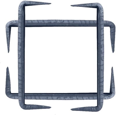 10Gespecialiseerde bevestigingsmiddelen voor houten schuur Frames Hout Specifieke Bevestigingsmiddelen, Stalen Spijkers met schroefdraad, Dubbele Kopspijkers, Aansluiten Paard nagels, U-vormige