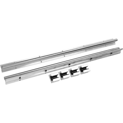 2pcs SBR16 750mm 16mm Axe Rail de Guidage Linéaire Coulissant 4 Blocs de Roulement SBR16UU Pièces CNC