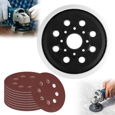 Dailygoods- Schuurschijf 125 mm Professioneel - 8-gaats - Zelfklevend - Schuurpapier Set - Aluminiumoxide - Duurzaam en Antistatisch