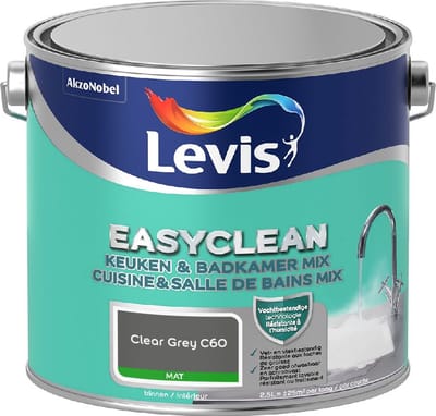 Levis - Easyclean Keuken & Badkamer Mix - Clear Grey C60 - Mengverf - 2,5 L