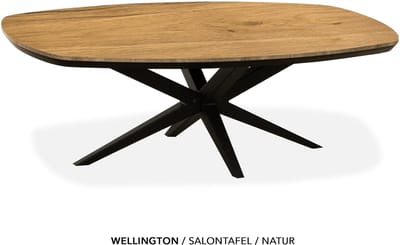 Maxfurn - Deens ovale salontafel met verjongde rand | Zeer krasvast | Kleur: Natur