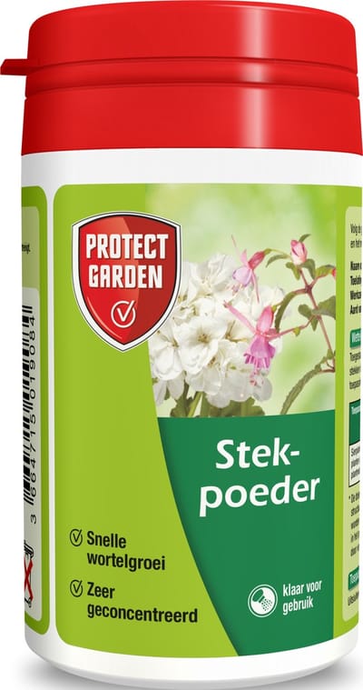 Protect Garden Stekmiddel - 25 Gram - Stek Gemakkelijk Je Eigen Planten! - geconcentreerd Stekpoeder voor Snelle Wortelgroei - Eenvoudig in gebruik