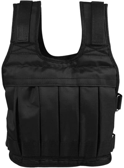VT Goods - Verstelbaar trainingsvest - Robuust krachtvest - 50 kg - Oxford-stof - Ideaal voor krachttraining - Geschikt voor sporters - Zwart