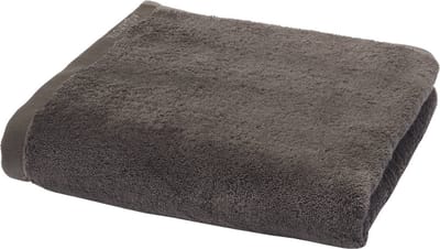 London Badtextiel Ash | 70 x 130 cm | Donkergrijs / Bruin | Katoen