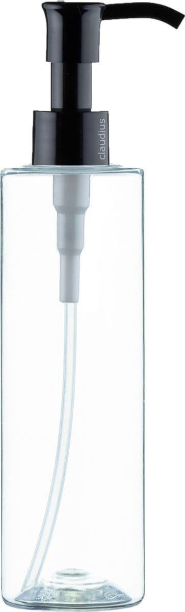 Lege Plastic Fles 100 ml - transparant - met zwarte lotionpomp - set van 10 stuks - navulbaar - leeg