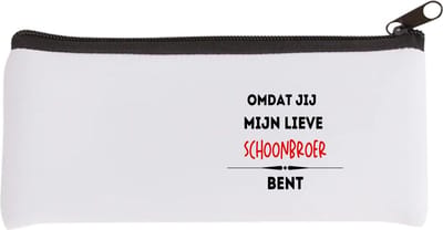 Akyol - omdat jij mijn lieve schoonbroer bent Etui - Broer - de liefste broer - verjaardag - cadeautje voor broer - kado - geschenk - 20 bij 9 cm