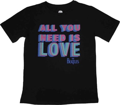 The Beatles - All You Need Is Love Dames T-shirt - S - Zwart
