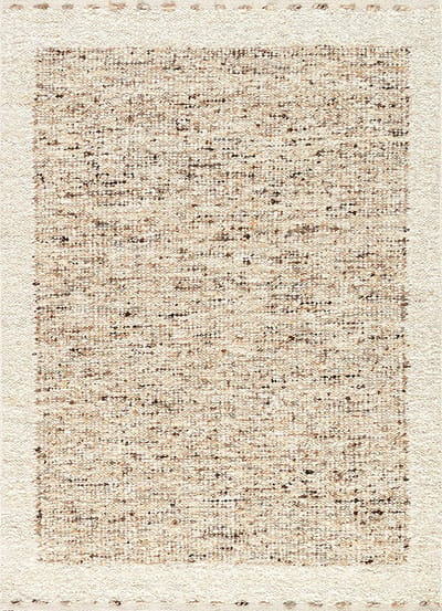 Acsento Elba Beige Vloerkleed - 200 x 290 cm - Beige - Rechthoekig - Wol - Eetkamer, Woonkamer - Schakering - Landelijk, Modern
