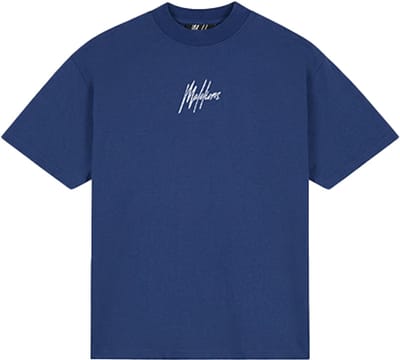 Malelions Oversized Striped Signature T-Shirt