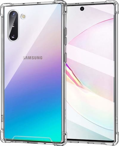 ShieldCase Shock case geschikt voor Samsung Galaxy Note 10 hoesje - Schokbestendige case met extra stevige hoeken - Transparant