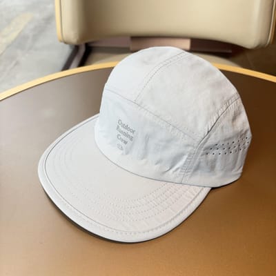 Nouvelle Casquette de Course 5 Panneaux Hommes Femmes Légère Séchage Rapide Chapeau en Nylon Sports d'Extérieur Respirant Visière Plate Casquette de Baseball (as the picture,56-58cm) white