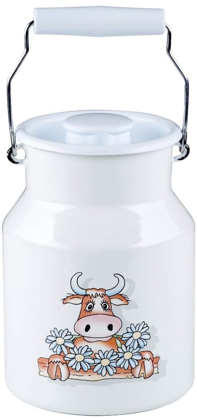0506-084 Country-Almliesel melkkan met deksel, 1,5 liter, meerkleurig