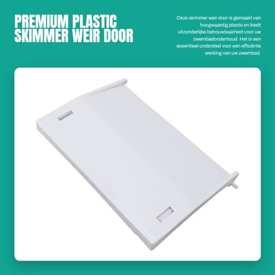 Dailygoods- Skimmerdeur Premium Kunststof - 210x140 mm - Betrouwbaar - Eenvoudige Installatie - Onderdeel voor Zwembad - Onderhoudsgemak - Skimmerklep