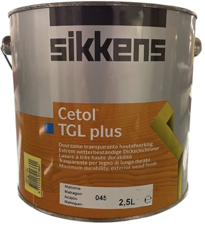 Sikkens Cetol TGL Plus - Transparante Houtbescherming - Glans - Mahonie 045 - 2.50 L