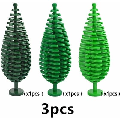 Boom Bloem Weide Natuurlijk Bos Plant 3 Stuks Bouwstenen Denstruik Plant Cipres Toevoegingen Jungle Avontuur 3778 Speelgoed black