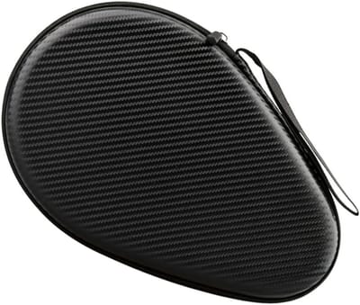 Tafeltennis Tas - Pingpong Racket Cover - Sportuitrusting Opbergen - Duurzaam PU en EVA - 28 x 18 cm - Zwart