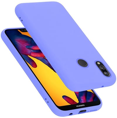 Cadorabo Hoesje geschikt voor Huawei P20 LITE 2018 / NOVA 3E in LIQUID LICHT PAARS - Beschermhoes gemaakt van flexibel TPU silicone Case Cover
