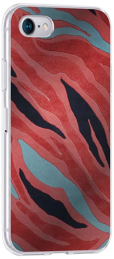 Bigben Connected, Hoesje geschikt voor iPhone SE 2022/SE/8/7/6S/6 - Hybride Semi-hardcase met Geprinte Patronen, Meerkleurig