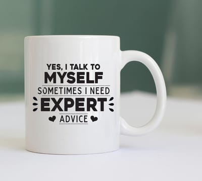 Mok met Tekst "Expert advise..." - Grappige Mok - Morning Mok - Kantoor Accessoires - Mok met Tekst - Mok Cadeau
