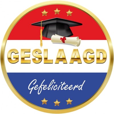 Geslaagd versiering onderzetters/bierviltjes - 50 stuks - Geslaagd feestartikelen