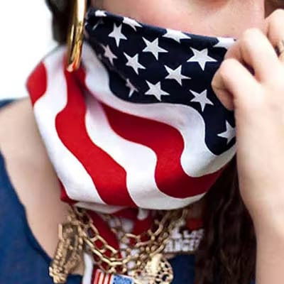 New Age Devi - Bandana / Kleine Sjaal Amerikaanse Vlag: de perfecte mix van stijl en patriottisme!
